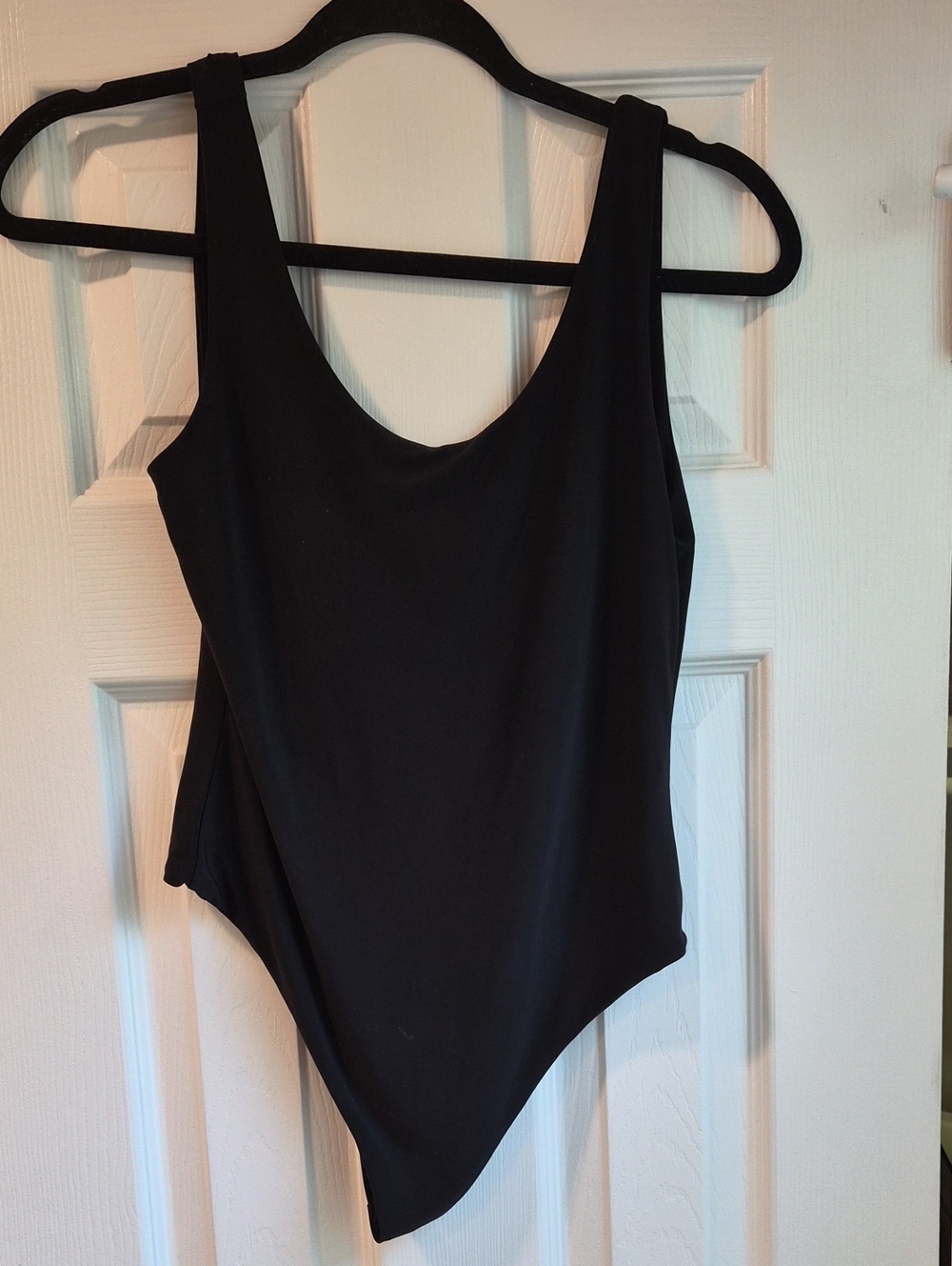 Lux LA Large Black Low Back Bodysuit